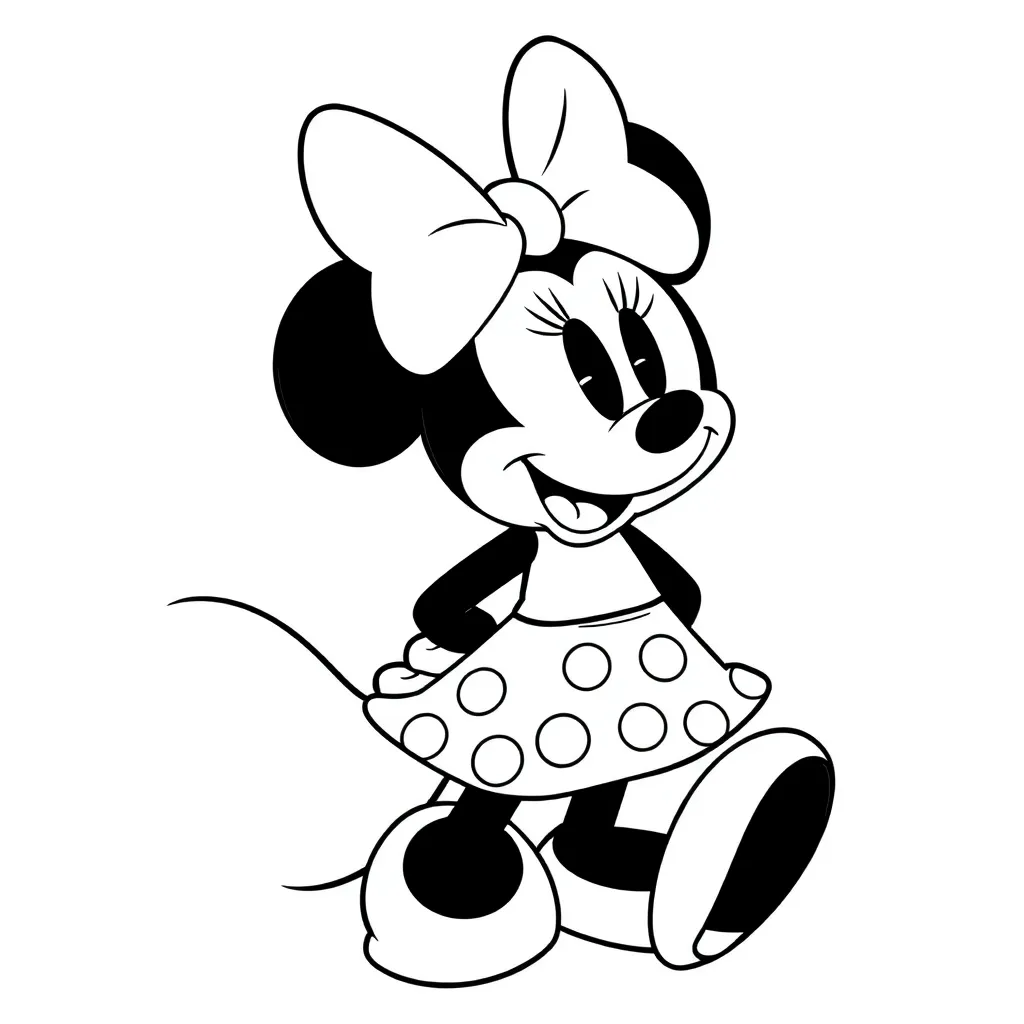 Minnie Mouse coloring page