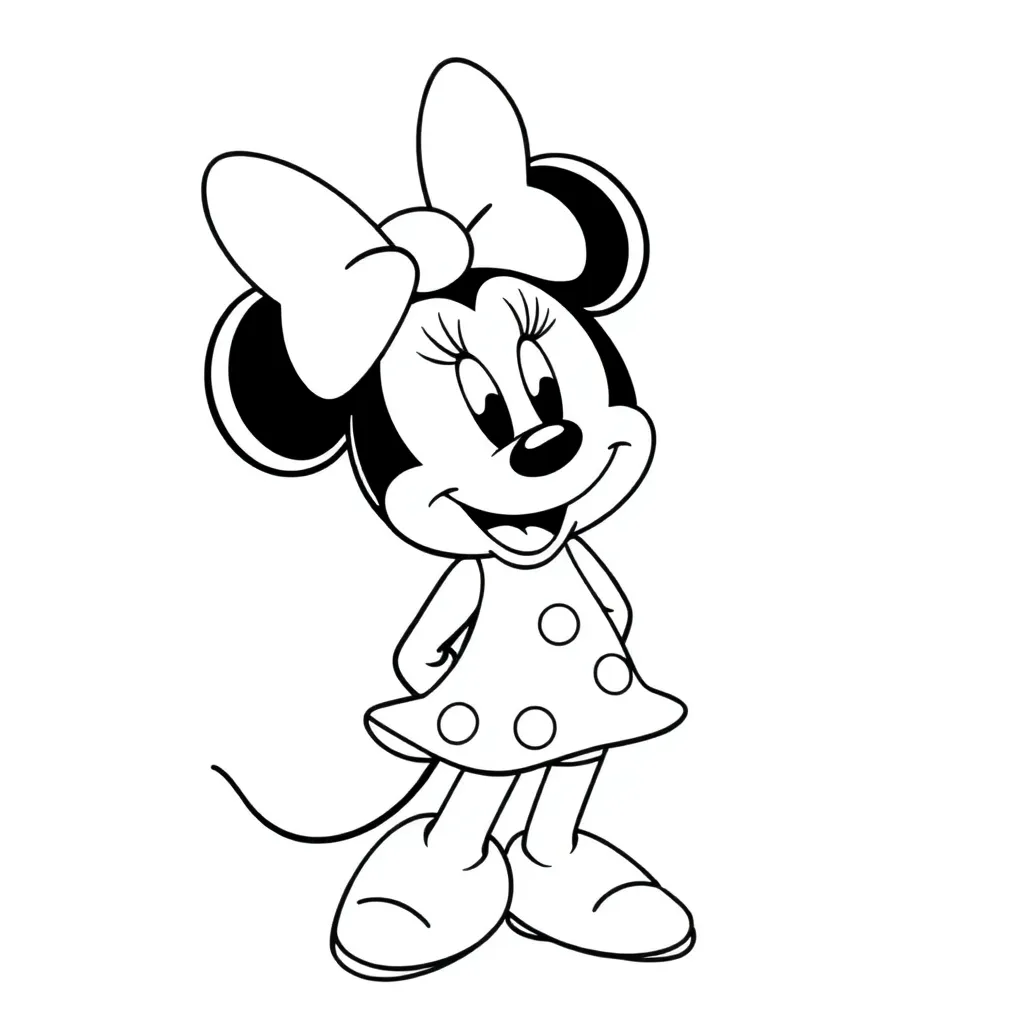 Minnie Mouse coloring page