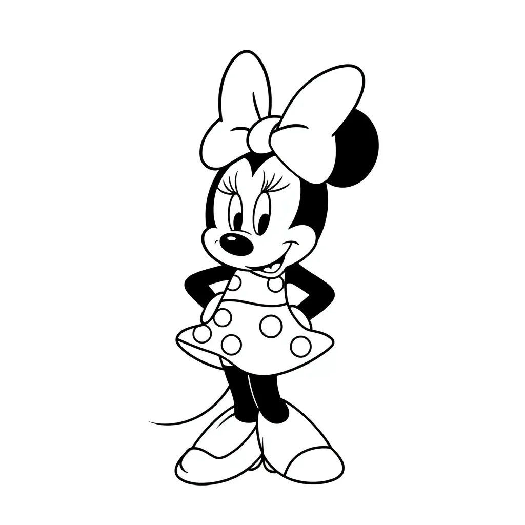 Minnie Mouse coloring page
