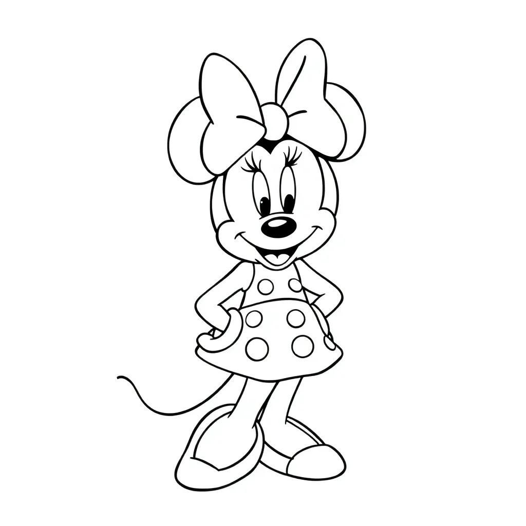 Minnie Mouse coloring page