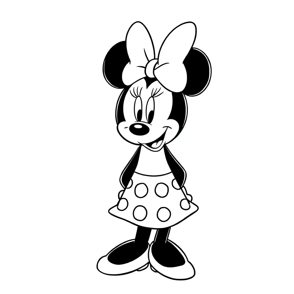 Minnie Mouse coloring page