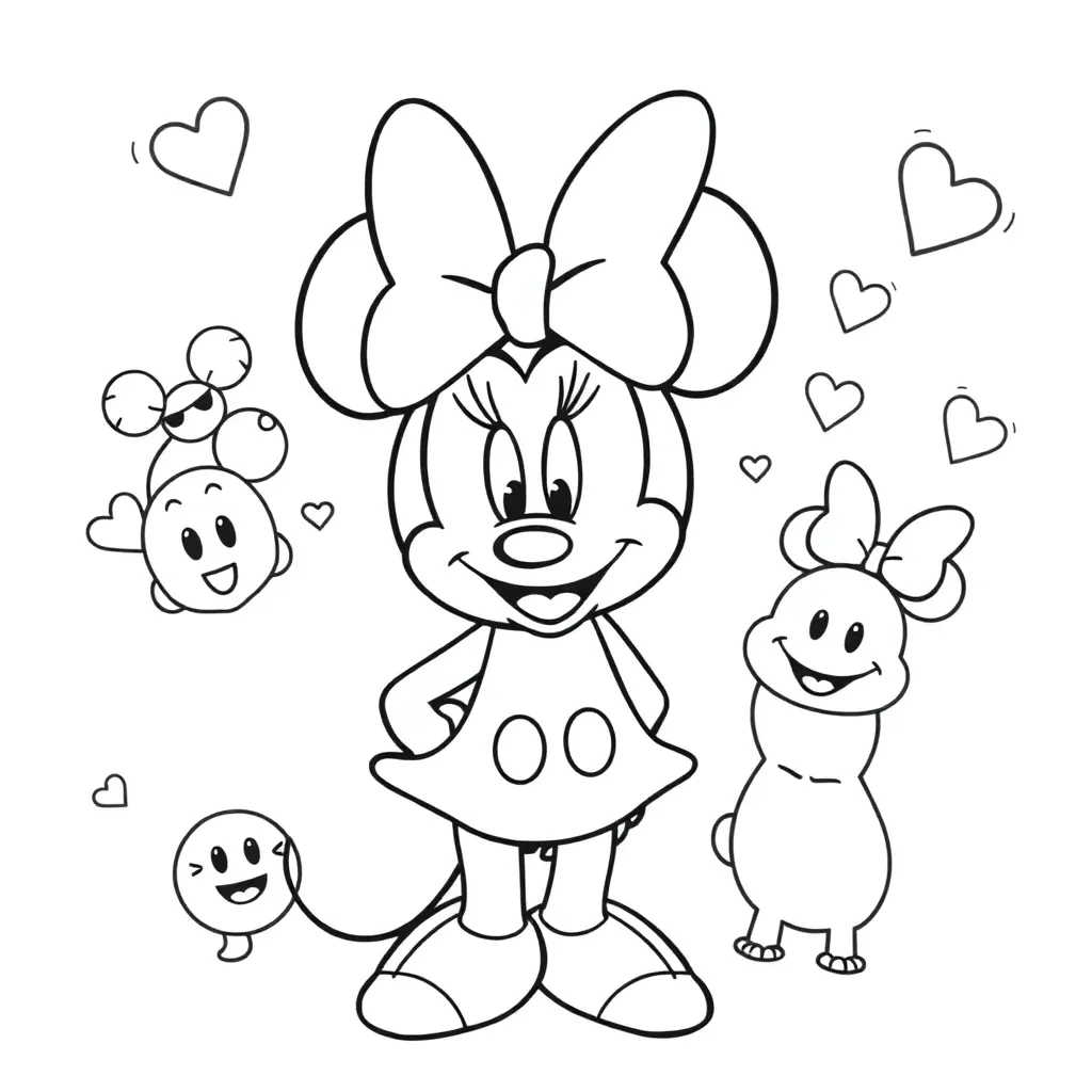 Minnie Mouse coloring page