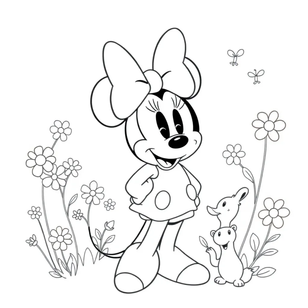 Minnie Mouse coloring page
