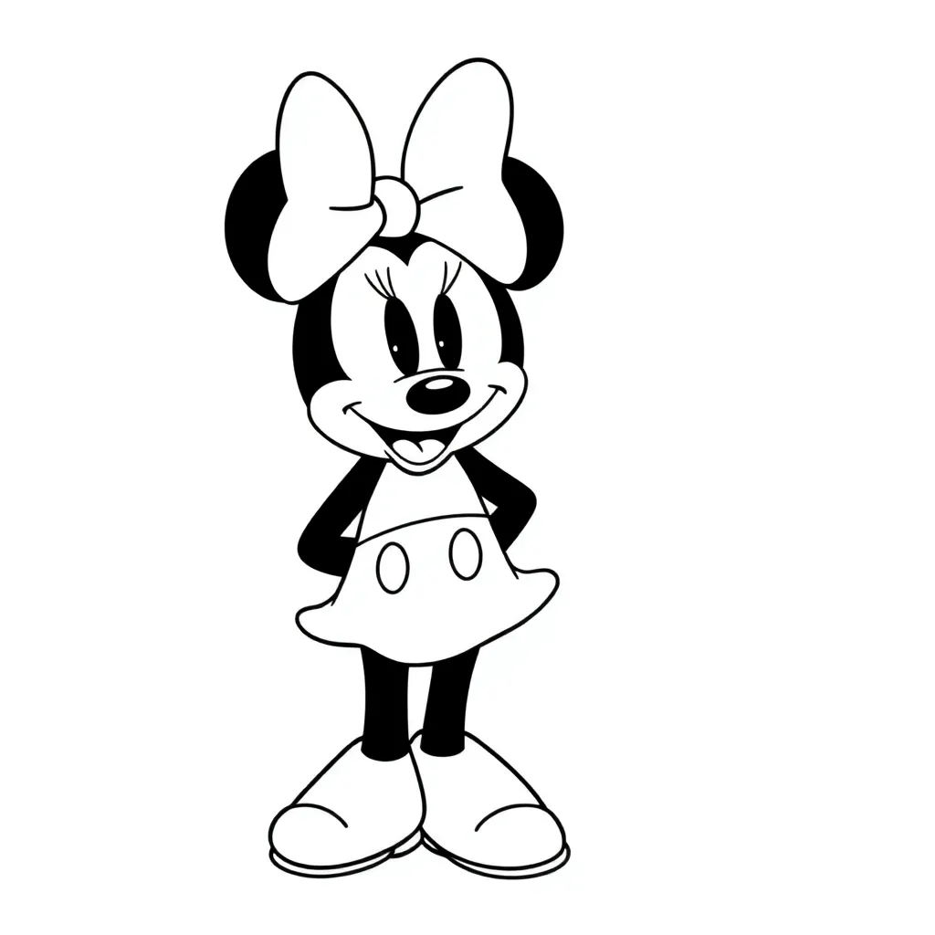 Minnie Mouse coloring page