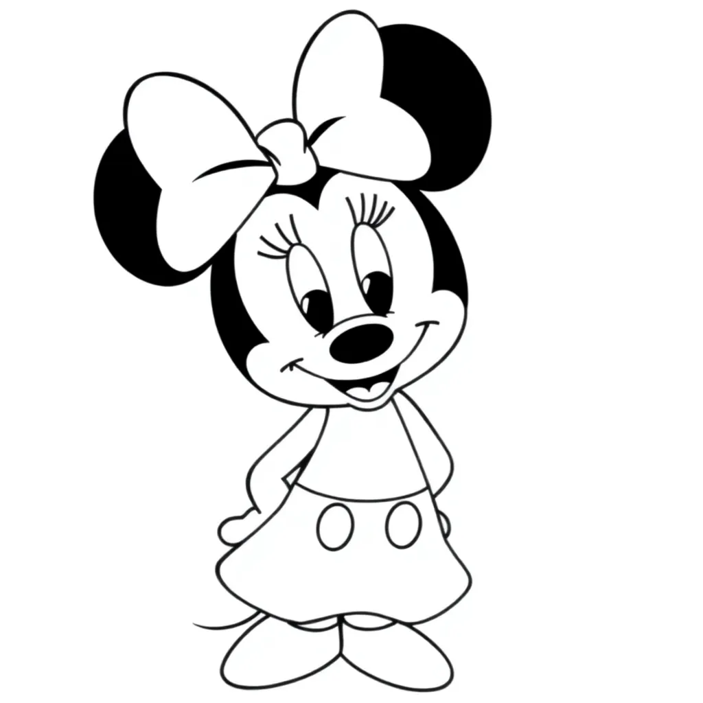 Minnie Mouse coloring page