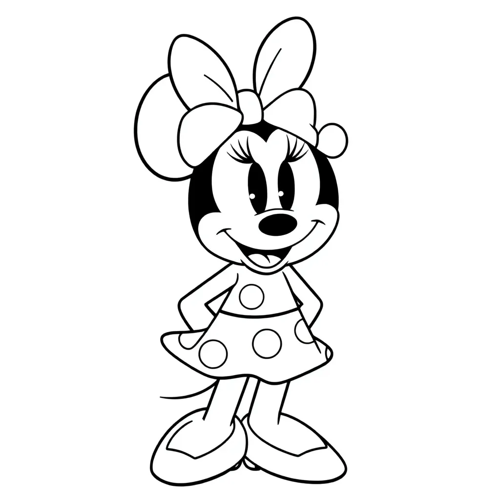 Minnie Mouse coloring page