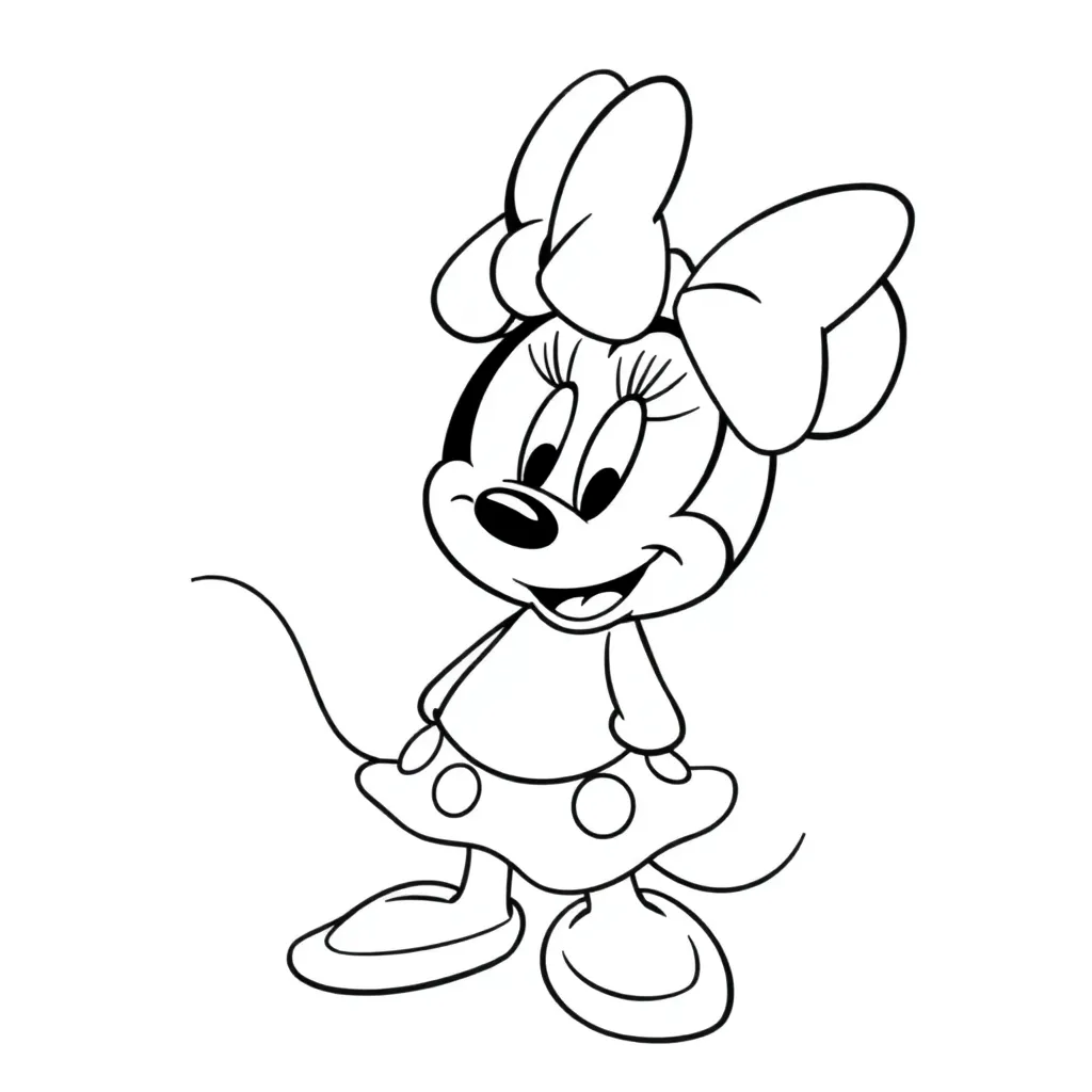 Minnie Mouse coloring page