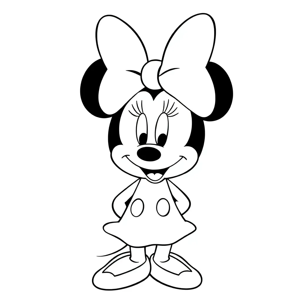 Minnie Mouse coloring page