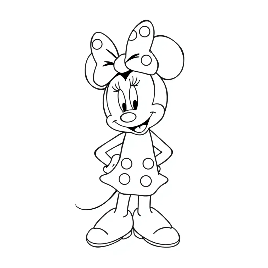 Minnie Mouse coloring page