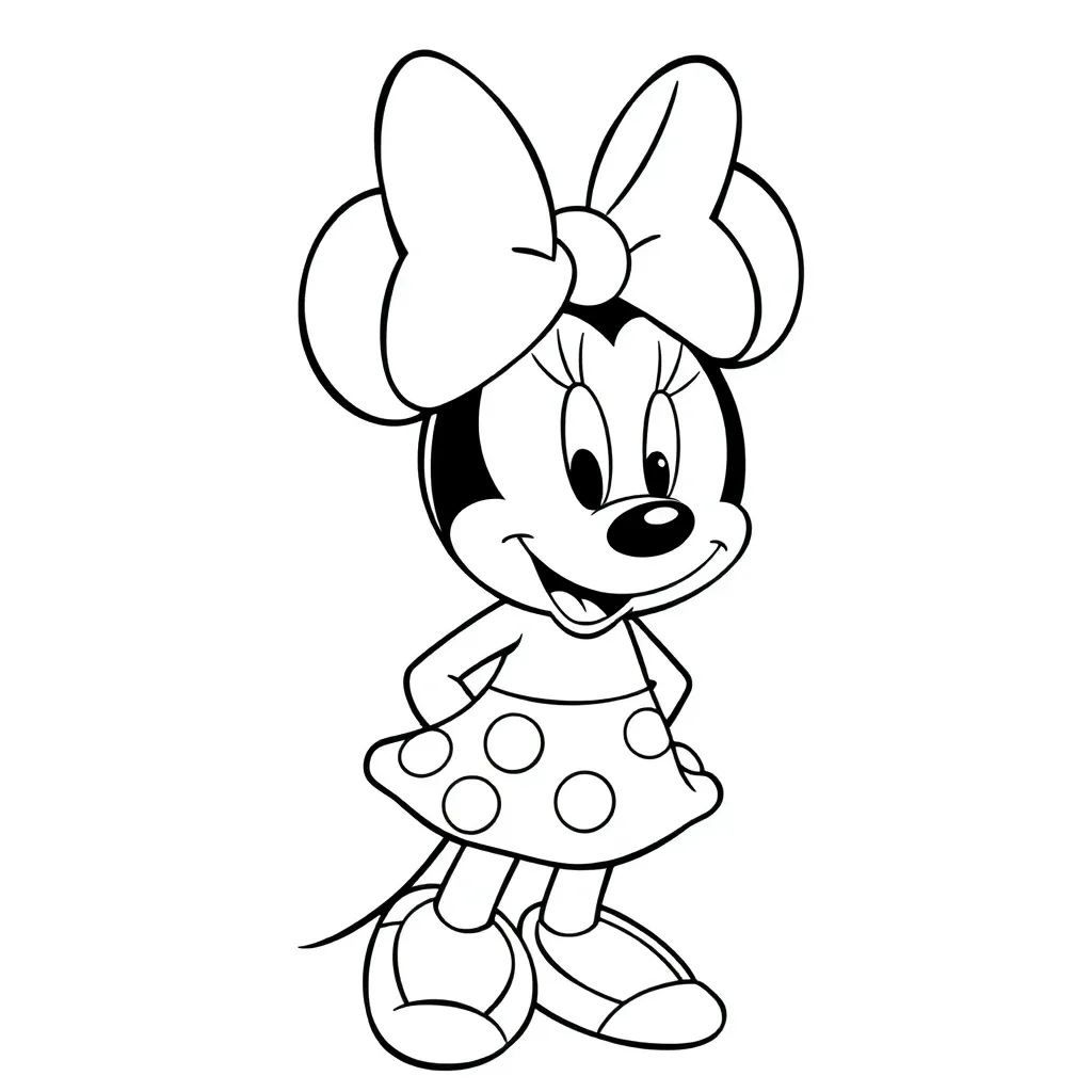 Minnie Mouse coloring page