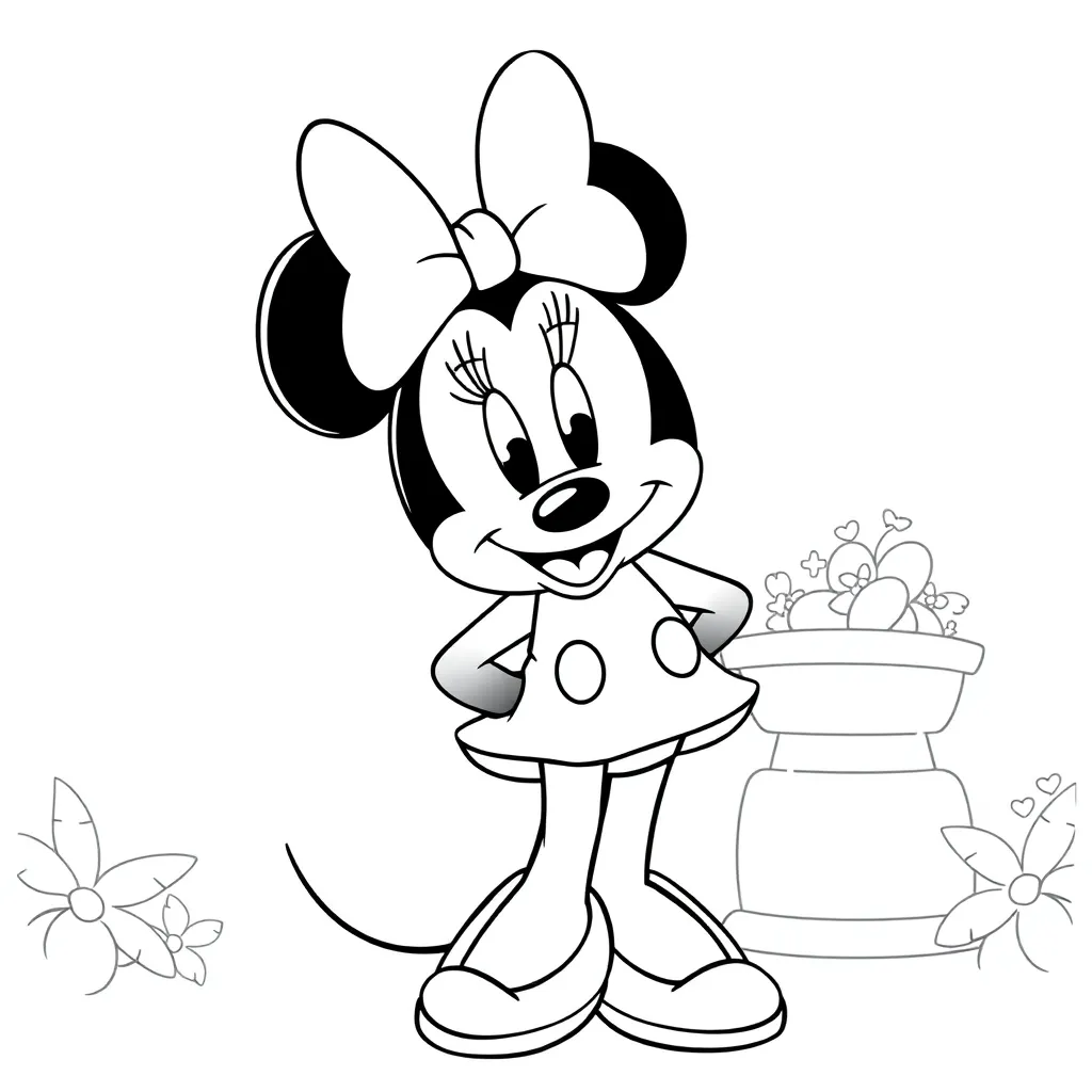 Minnie Mouse coloring page