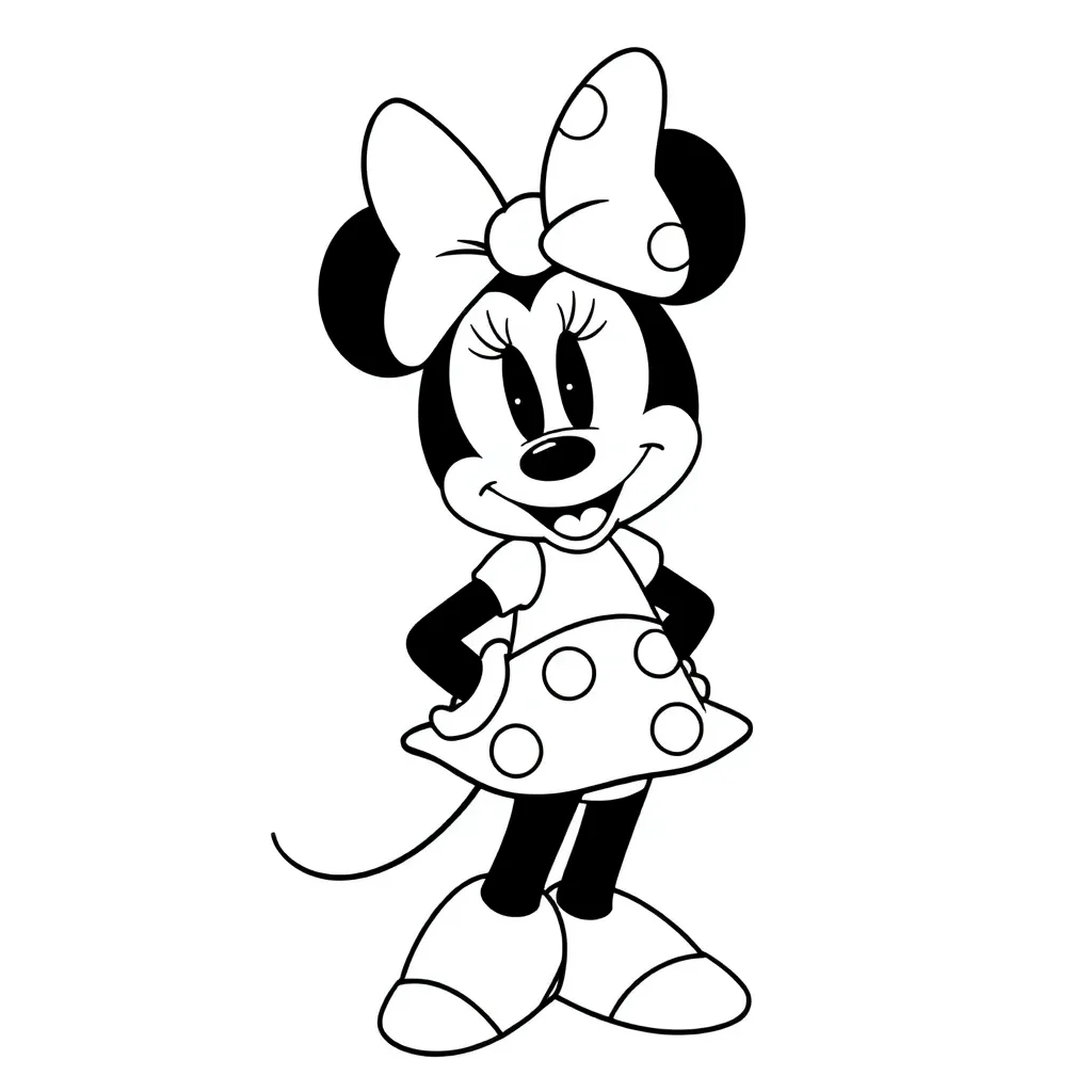 Minnie Mouse coloring page
