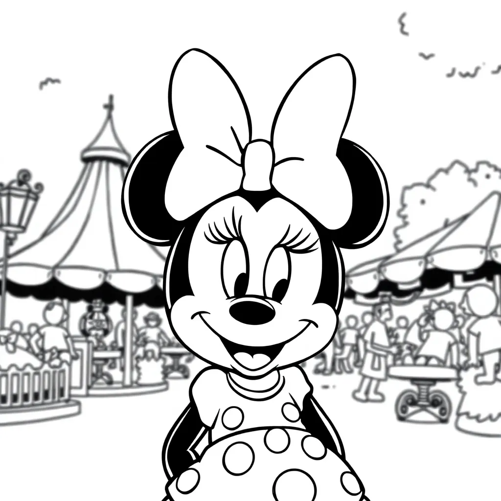 Minnie Mouse coloring page