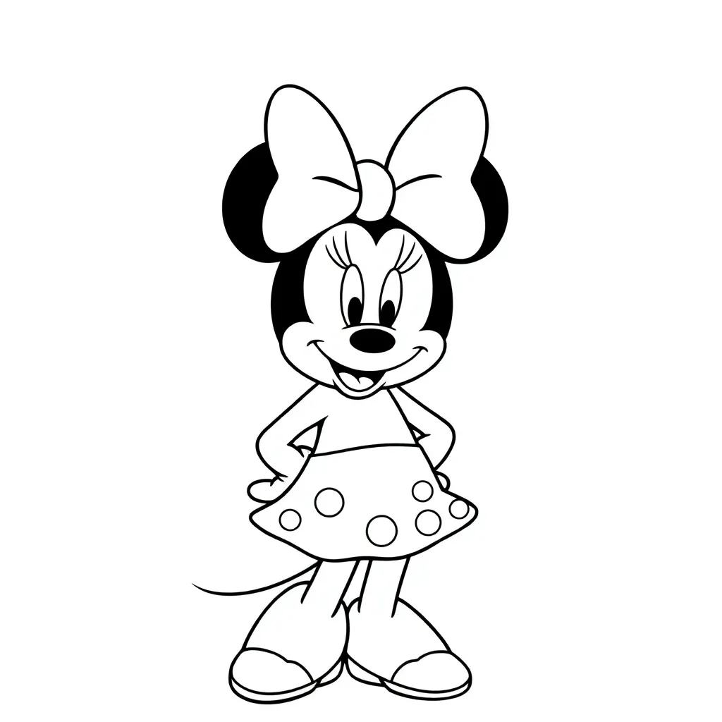 Minnie Mouse coloring page