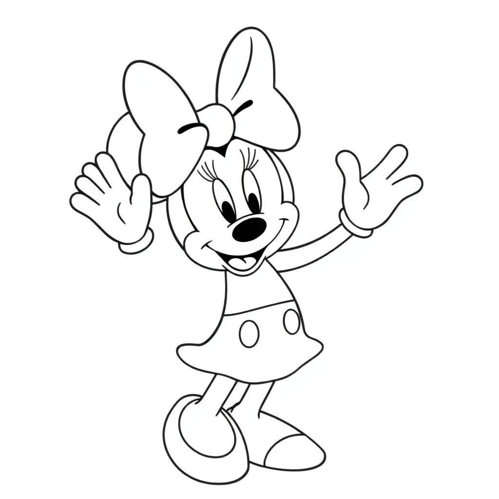Minnie Mouse coloring page
