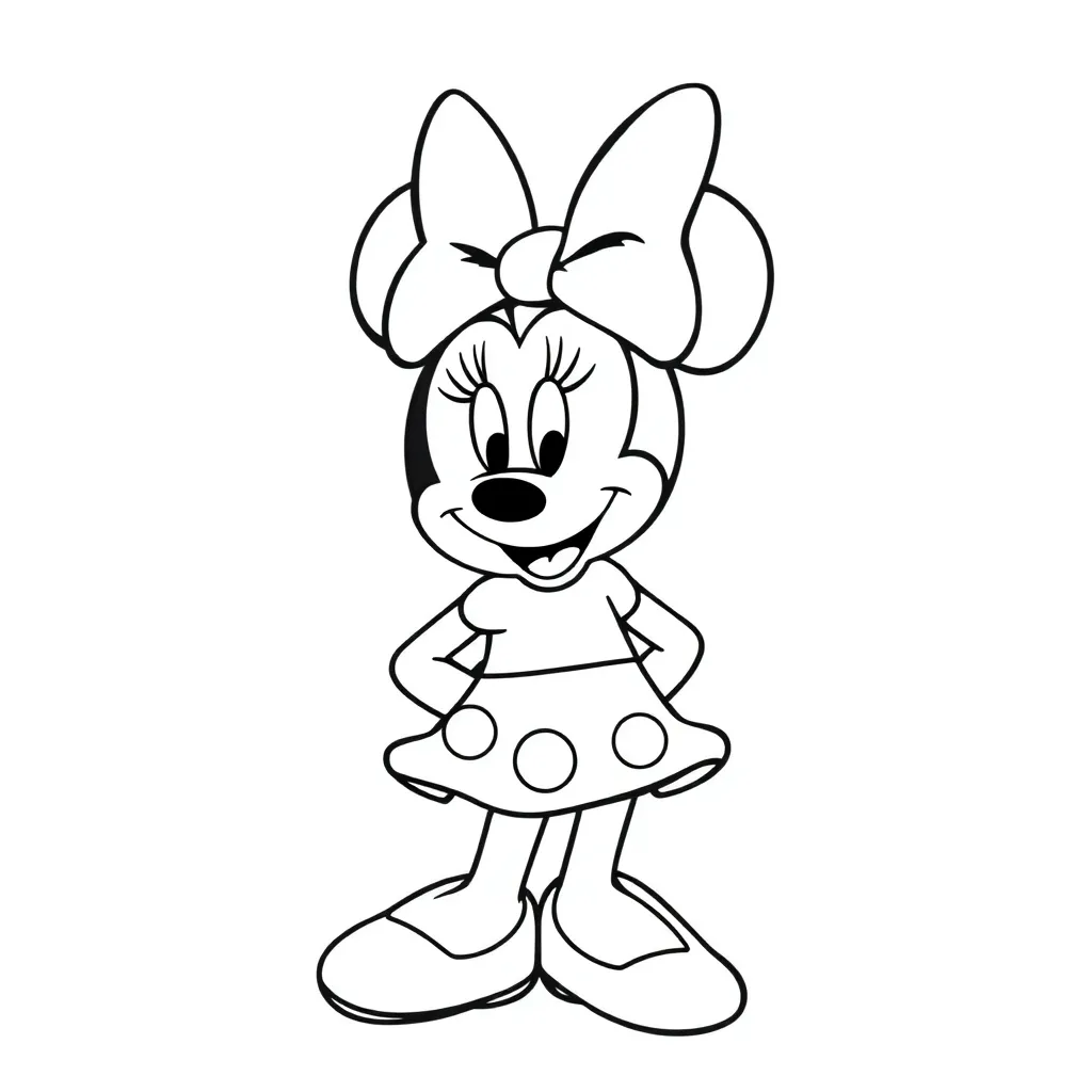 Minnie Mouse coloring page