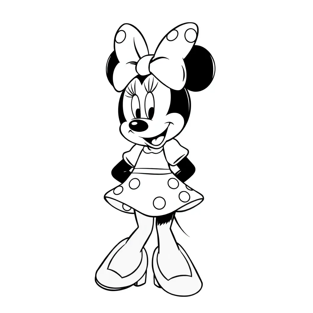 Minnie Mouse coloring page