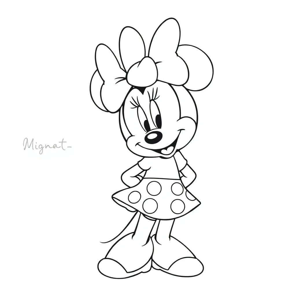 Minnie Mouse coloring page