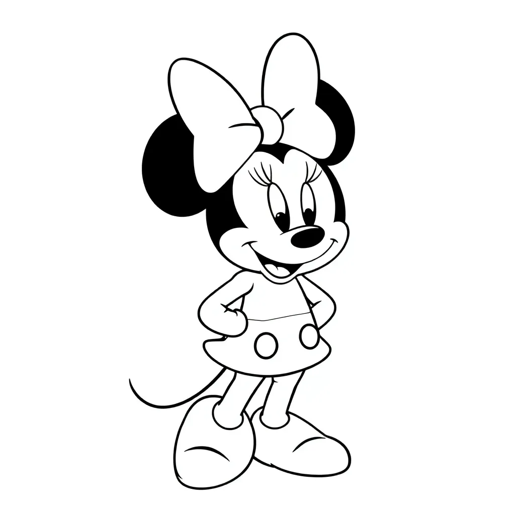 Minnie Mouse coloring page