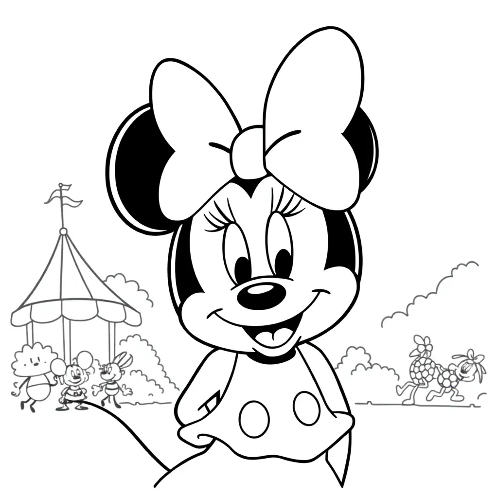 Minnie Mouse coloring page