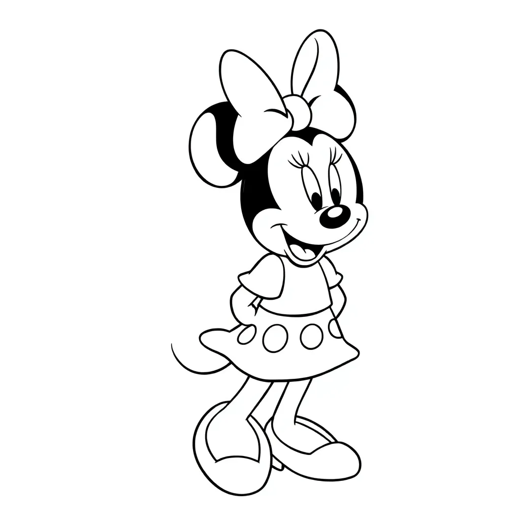 Minnie Mouse coloring page