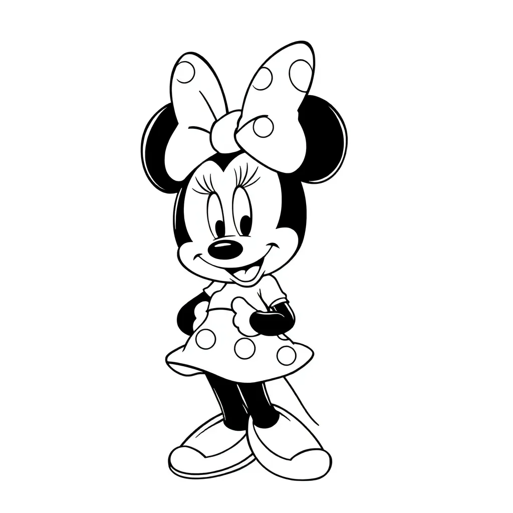 Minnie Mouse coloring page