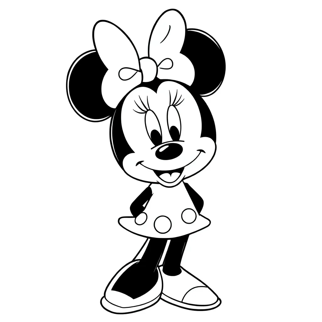 Minnie Mouse coloring page