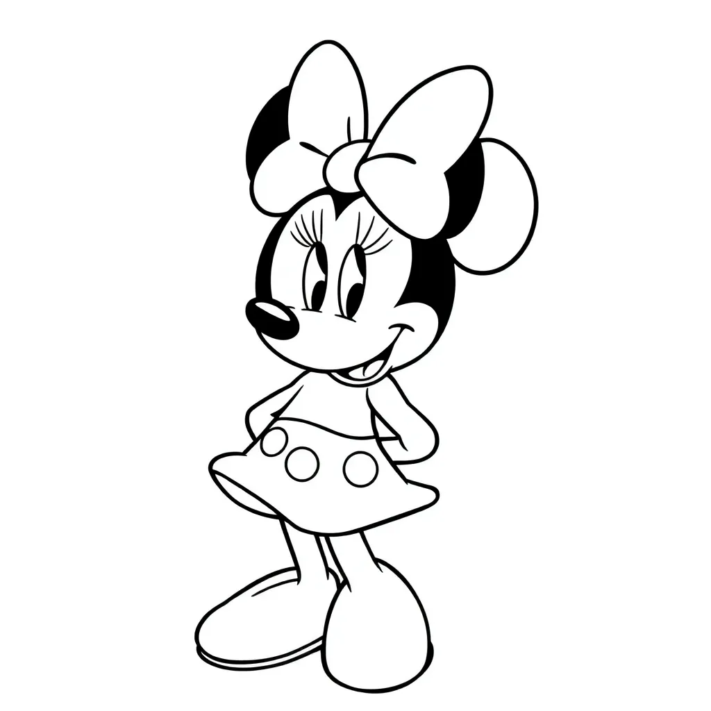 Minnie Mouse coloring page