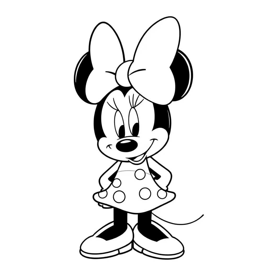 Minnie Mouse coloring page