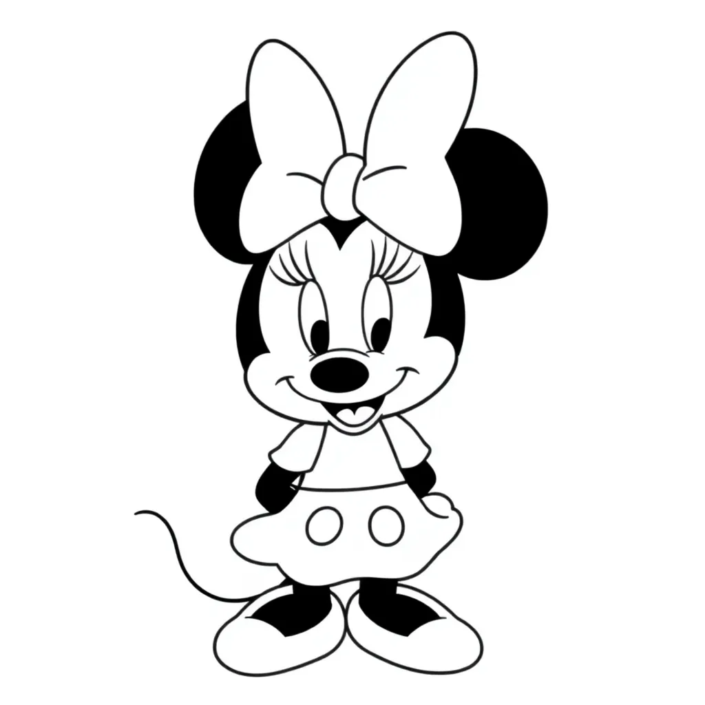 Minnie Mouse coloring page