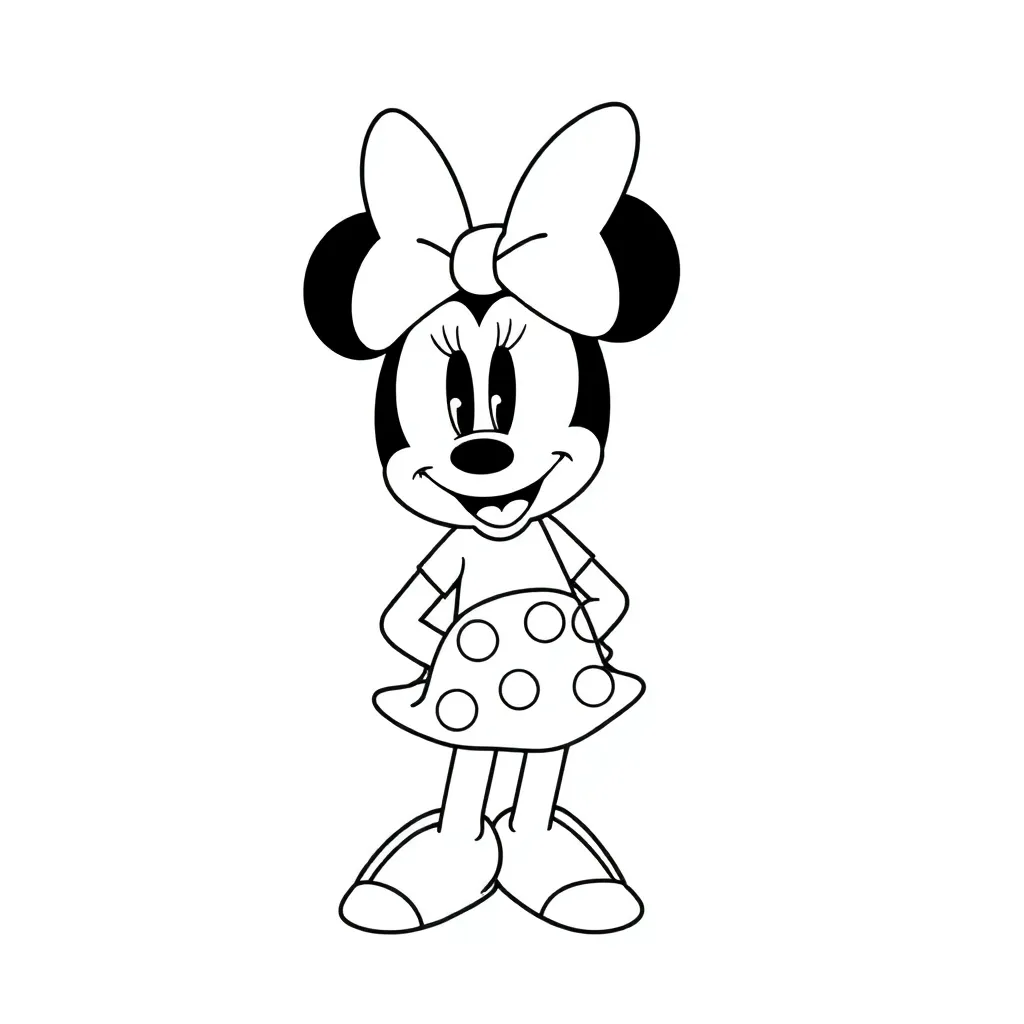 Minnie Mouse coloring page