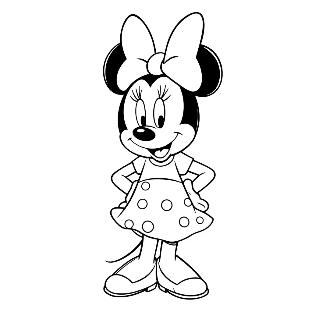 Minnie Mouse coloring page