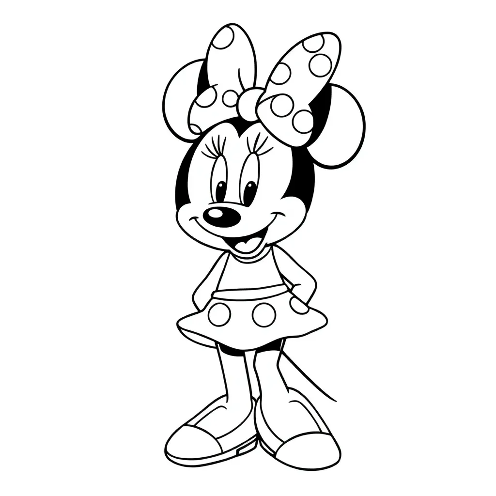 Minnie Mouse coloring page