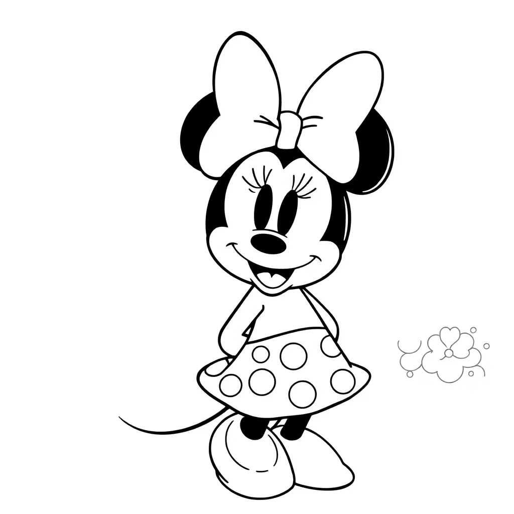 Minnie Mouse coloring page