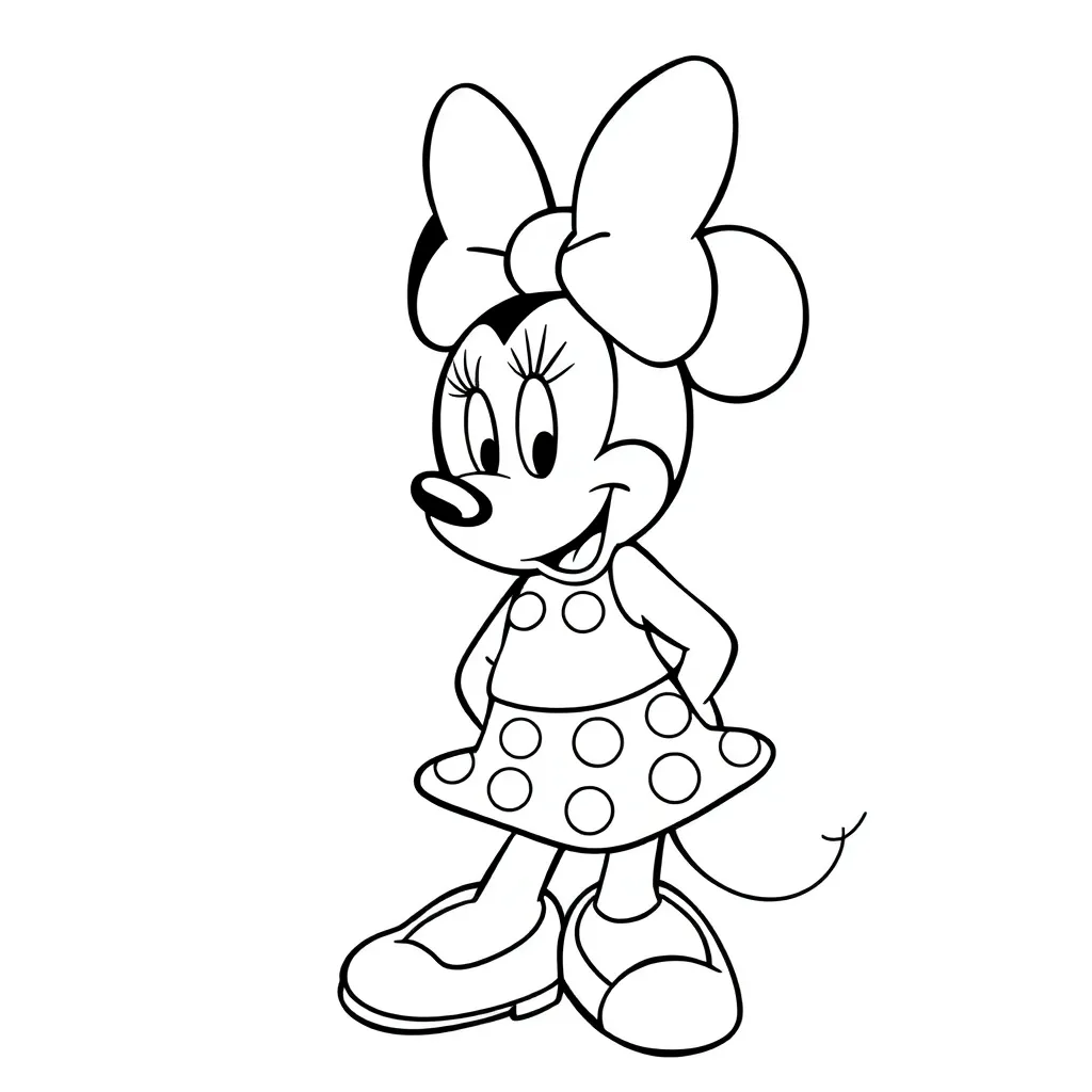 Minnie Mouse coloring page
