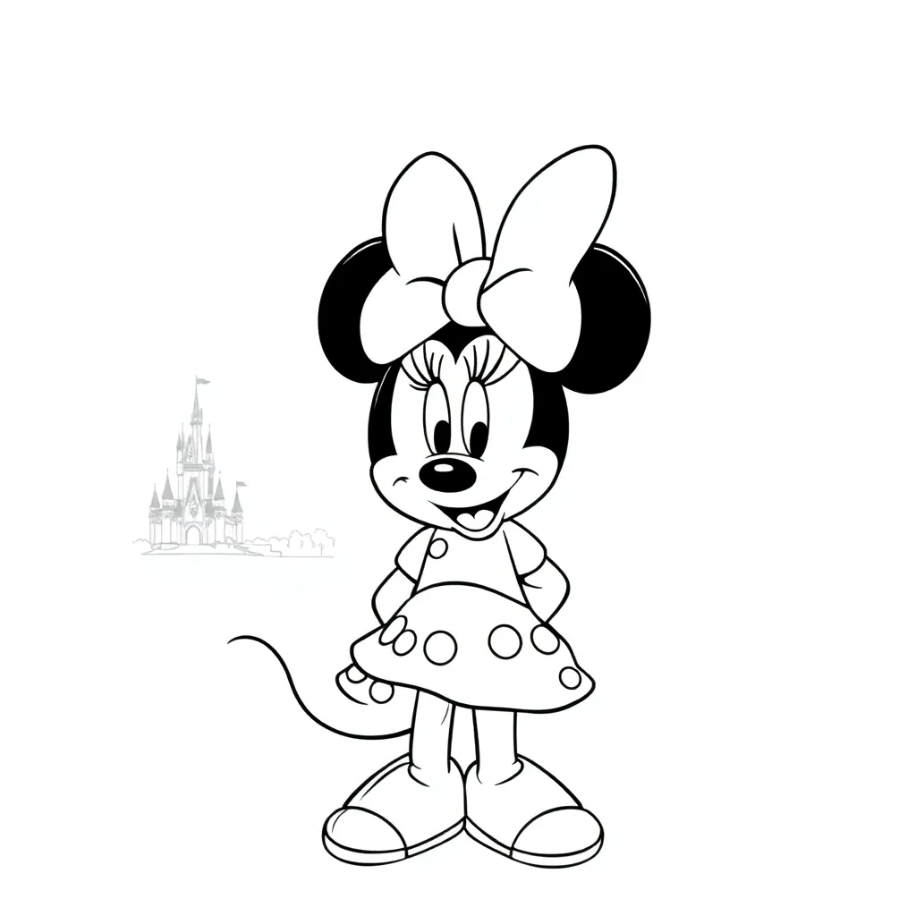 Minnie Mouse coloring page