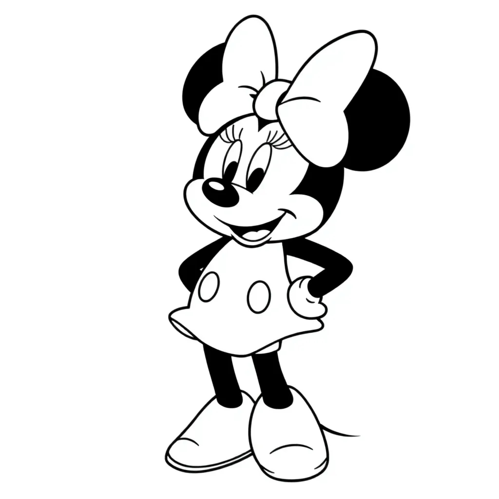 Minnie Mouse coloring page