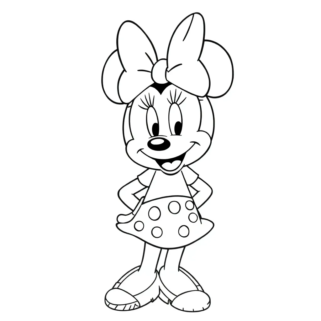 Minnie Mouse coloring page