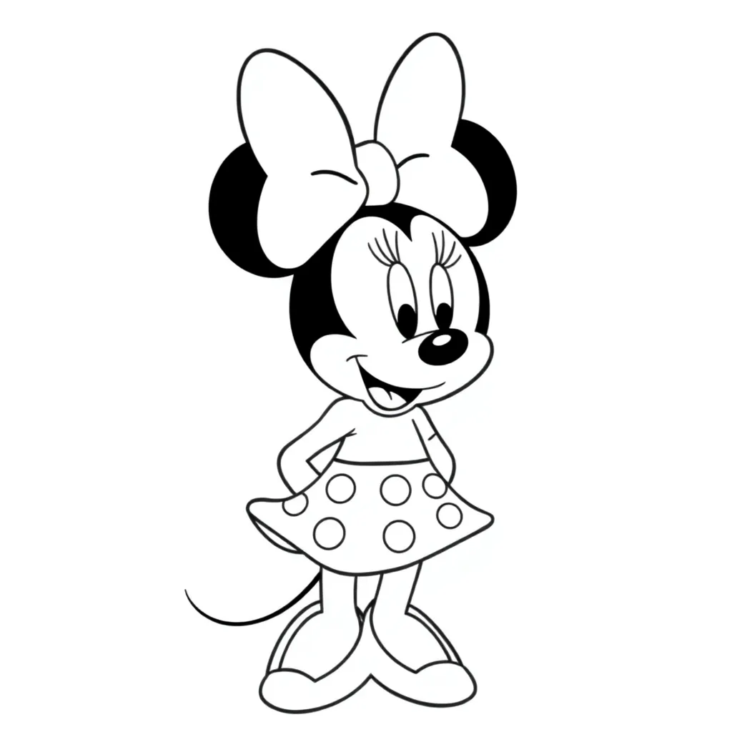 Minnie Mouse coloring page