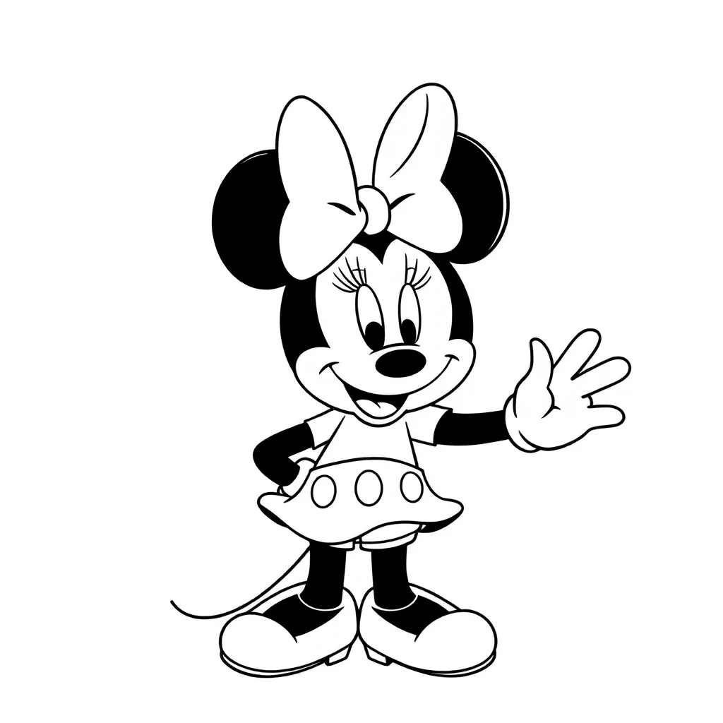 Minnie Mouse coloring page