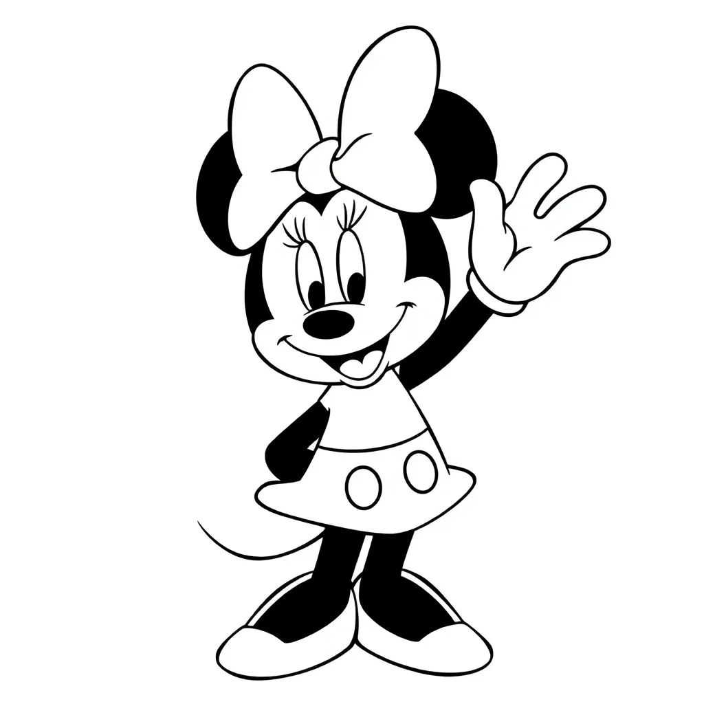 Minnie Mouse coloring page