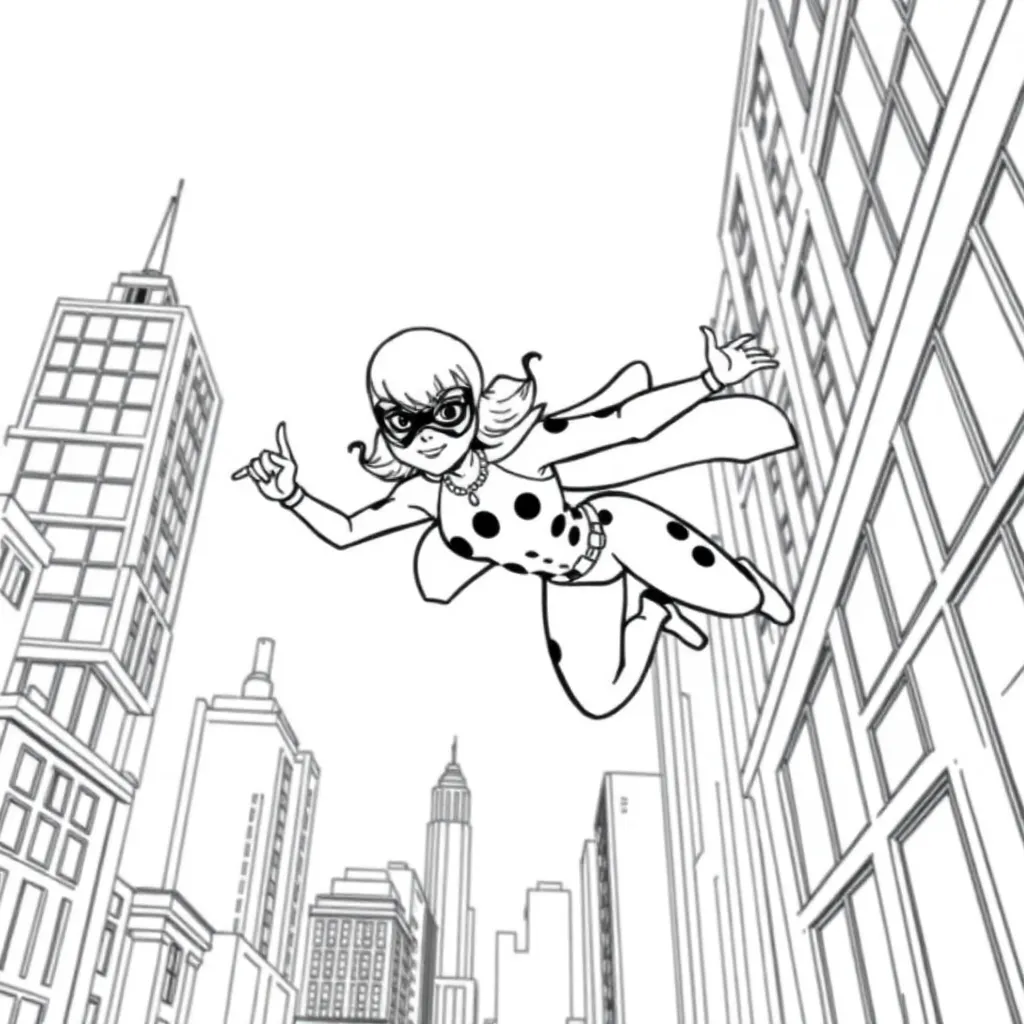 Miraculous Ladybug coloring page