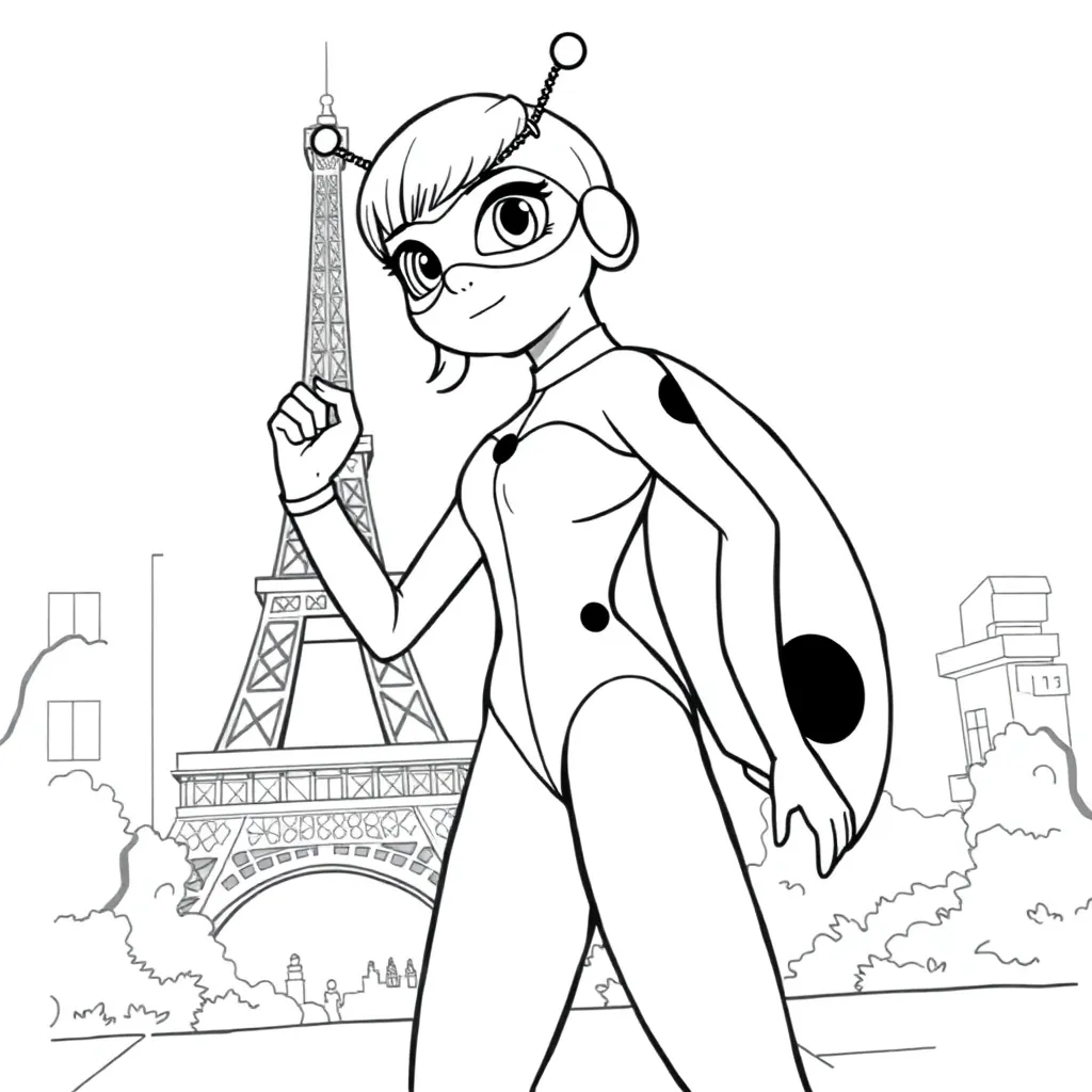 Miraculous Ladybug coloring page