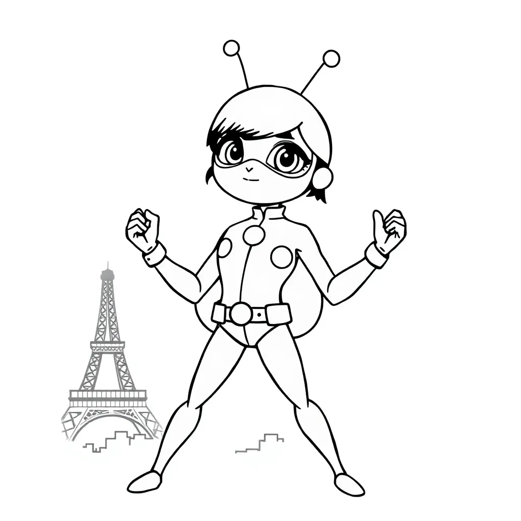 Miraculous Ladybug coloring page
