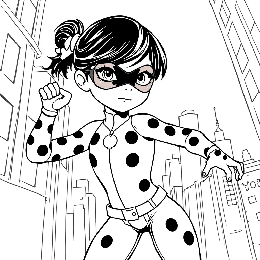 Miraculous Ladybug coloring page