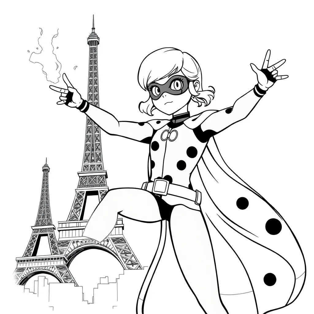 Miraculous Ladybug coloring page