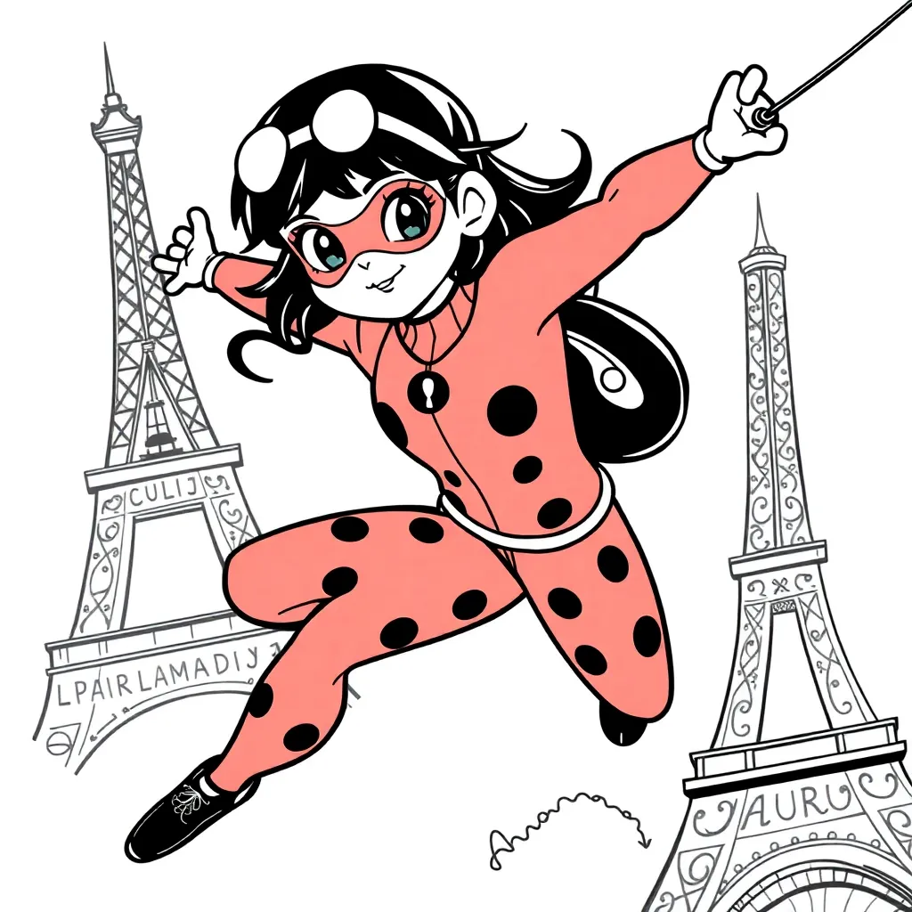 Miraculous Ladybug coloring page