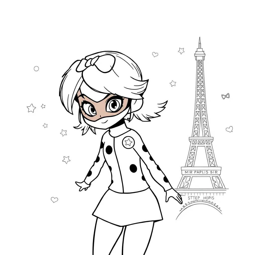 Miraculous Ladybug coloring page