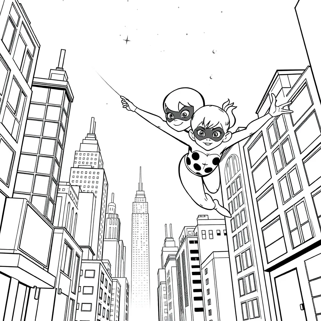 Miraculous Ladybug coloring page