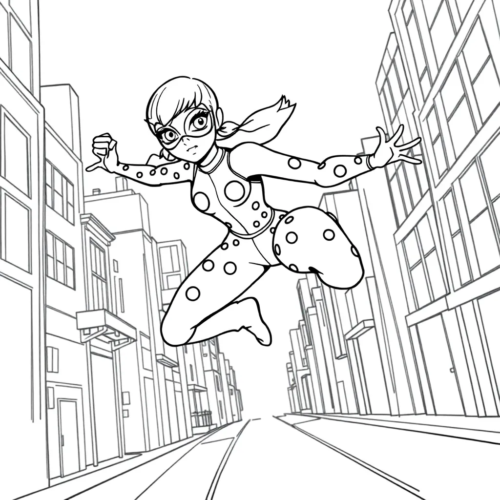 Miraculous Ladybug coloring page